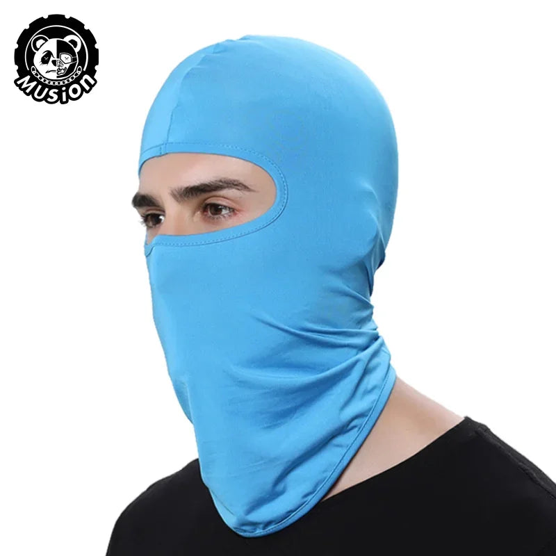 Motorcycle Balaclava Sun Protection Full Face Mask Breathable Mesh Airsoft Mask Balaclava Bicycle Cycling Head Cover Unde