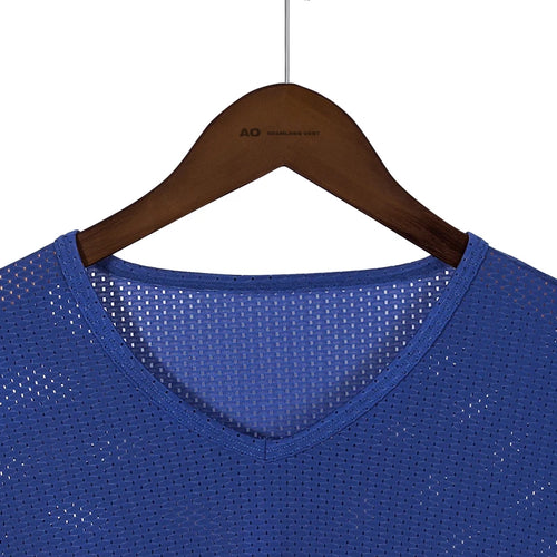 2PCSIce silk mesh T-shirt for men, breathable mesh with perforated fabric, sports and fitness, dry, loose V-neck, trendy m