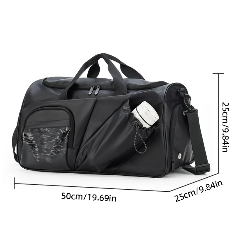 Men's Sports Duffel Bag Yoga Gym Fitness Bags with Shoes Pack Travel Swimming Handbag Outdoor Hiking Camping Basketball Satchel