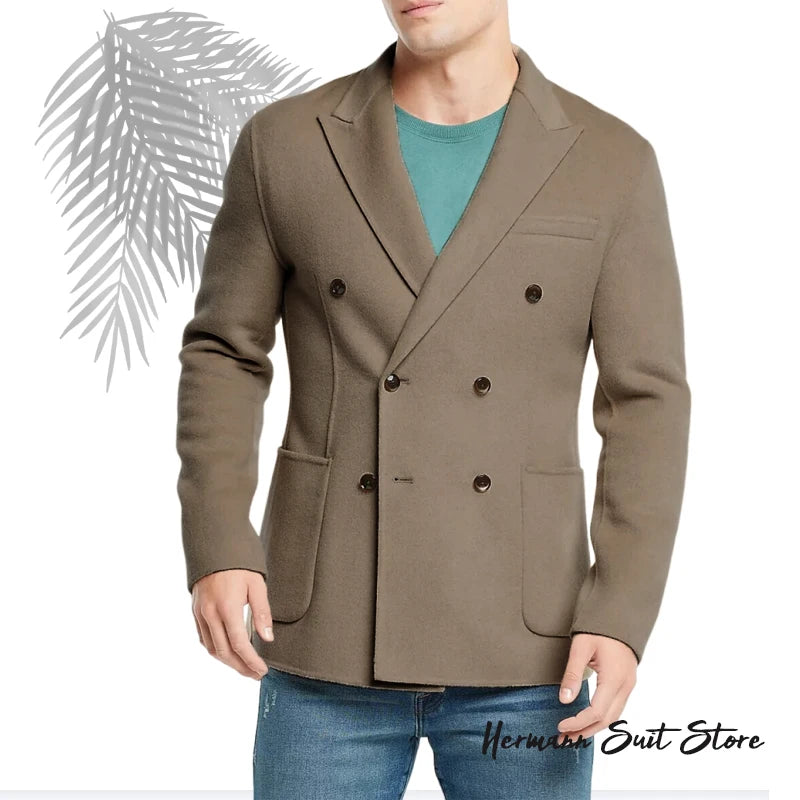 Autumn Winter Men's Thick Suit Coat Blazers Business Casual Men's Top Suit Jacket