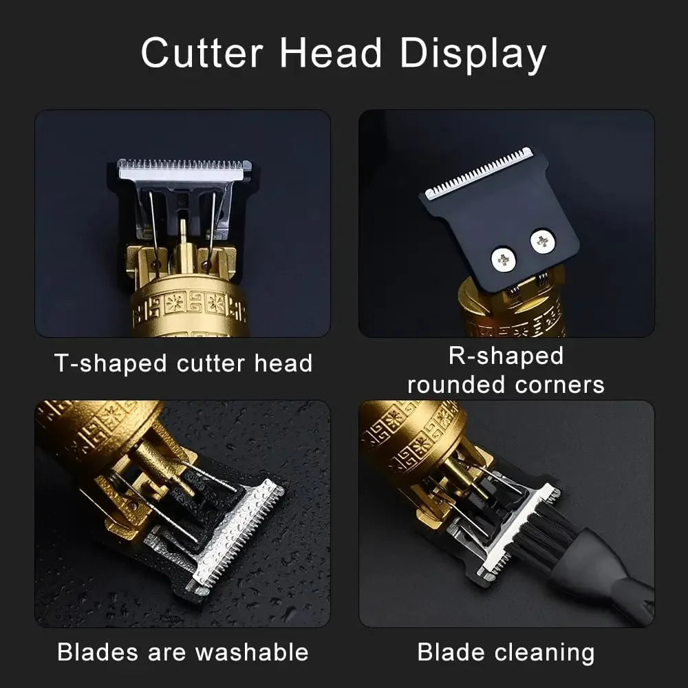 T9 USB Rechargeable Electric Hair Clipper Machine Man Shaver Trimmer Barber Technical Beard Trimmer For Men Hair Care Cutting