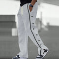 2025 New Men's Fashion Long Trousers Spring Autumn  Loose Straight Drawstring Large Size Men's Casual Trousers Male Cargo Pants