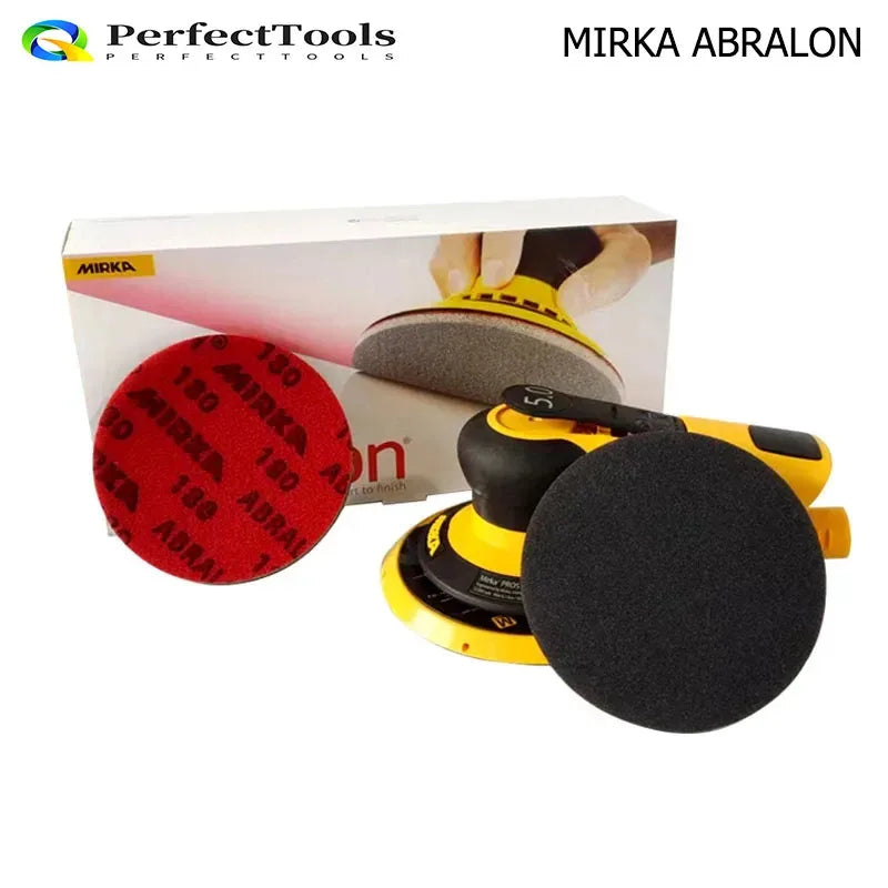 Mirka Abralon 5Inch 125mm  180-4000 Grit Sponge SangdingDiscs Foam Hook  Loop Sandpaper Flexibly Polish Plane For Car Paint Glas