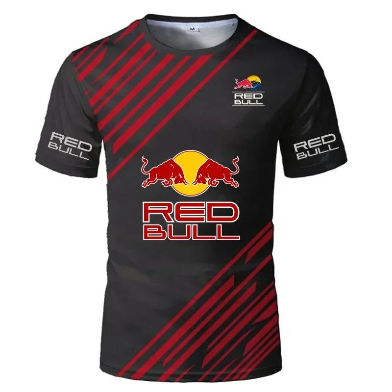 2025 High Quality Short Sleeve T-Shirt Top Y2k Men'S Racing Suit Extreme Outdoor Sports T-Shirt Luxury Brand Red Bull Team Suit