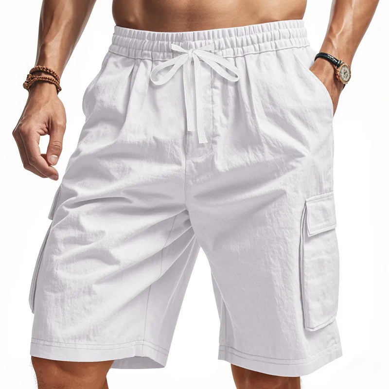2025 Hot-selling American-style fashionable outdoor loose tactical men's multi-pocket cargo casual sports beach shorts short