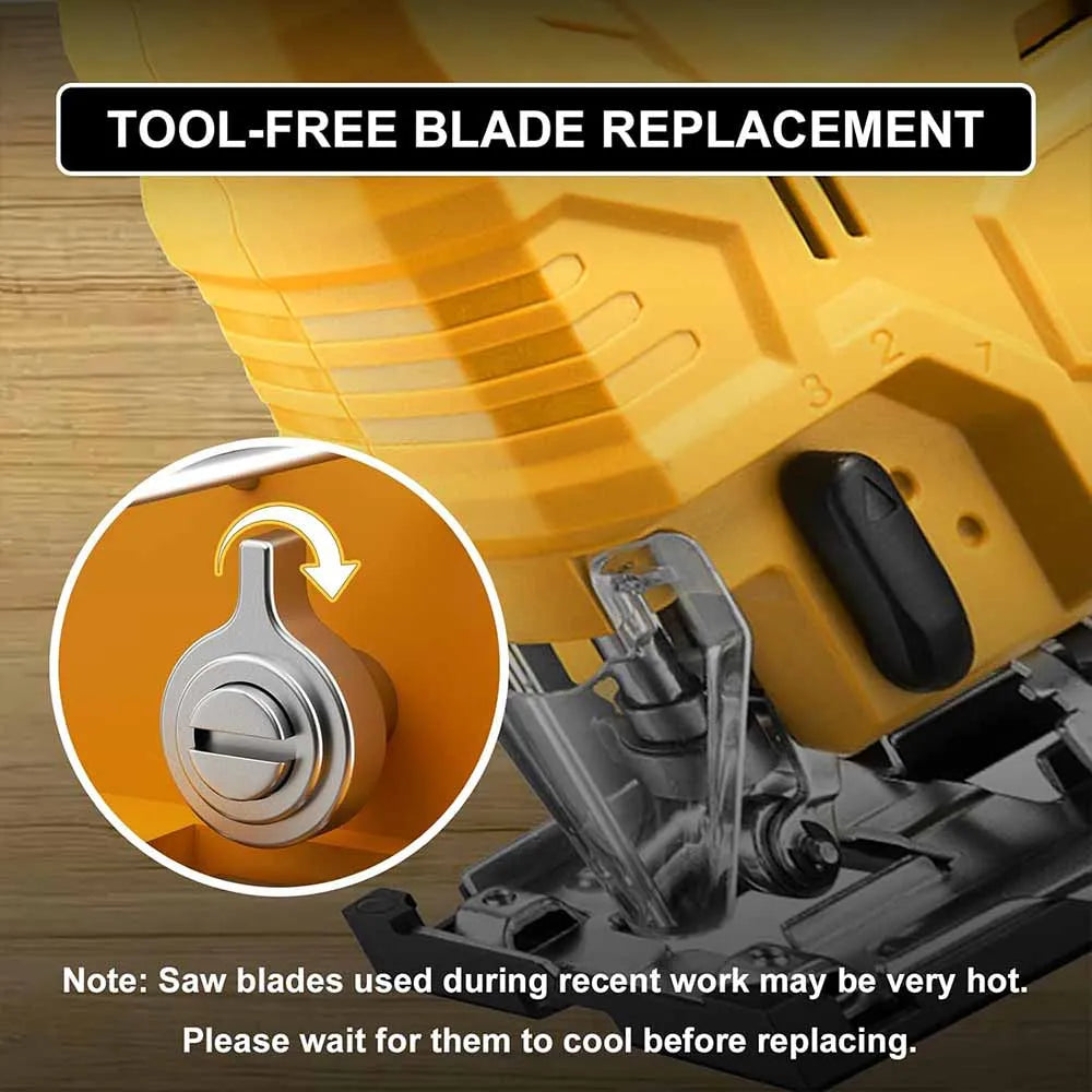 2025 340W Brushless Jigsaw 18V Without Battery with Saw Blade Cordless Barrel Handle Portable Carpenter Power Tool For Makita