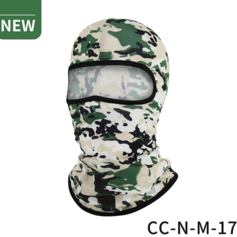 Motorcycle Balaclava Sun Protection Full Face Mask Breathable Mesh Airsoft Mask Balaclava Bicycle Cycling Head Cover Unde