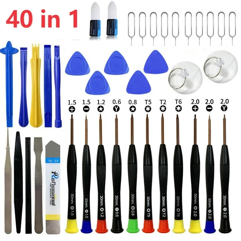 36/17 IN 1 Mobile Phone Disassembly Repair Tools Pry Opening Screwdriver Set for iPhone Laptop Computer Pry Opening Repair Tool