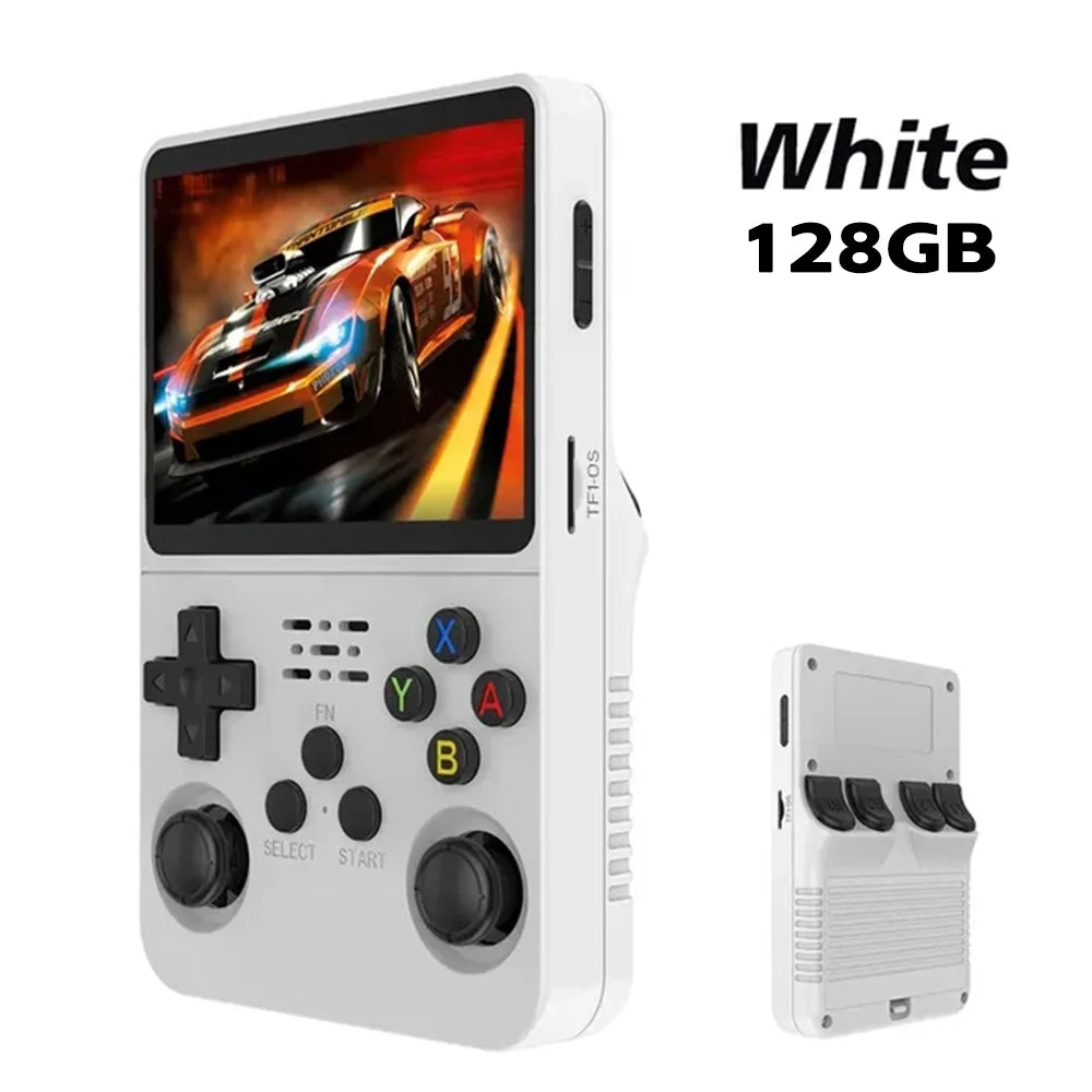R36S Retro Video Handheld Game Console Linux System 3.5 in IPS Screen  3000mAH Battery 64G/128G TF Card Preinstalled Games