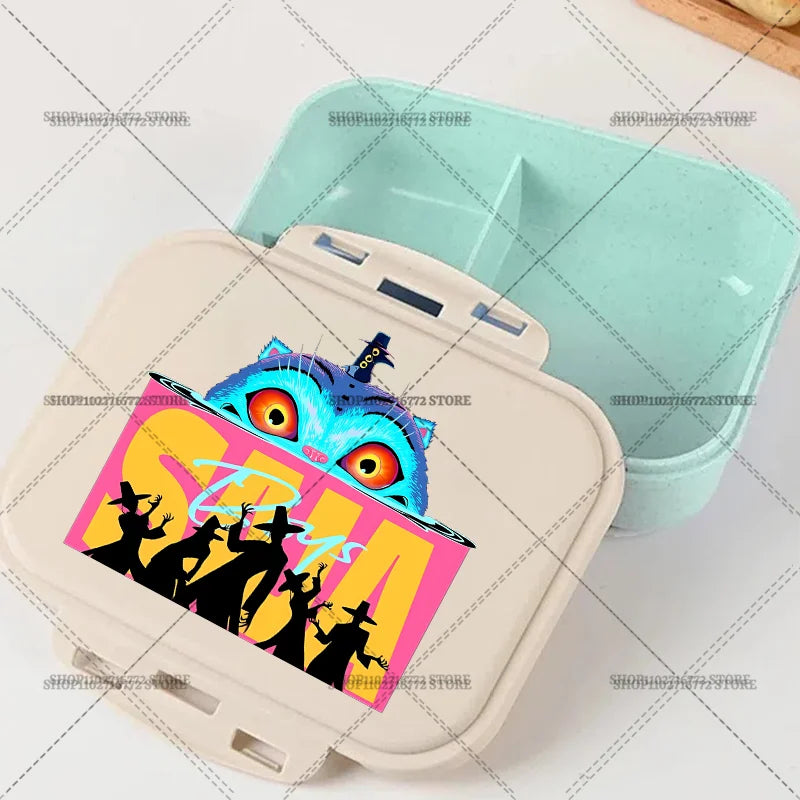 New Kpop Demon Hunter Bento Box Anime Huntrix Lunch Boxes with Dinnerware Girls School Picnic Food Storage Fruit Container Gift