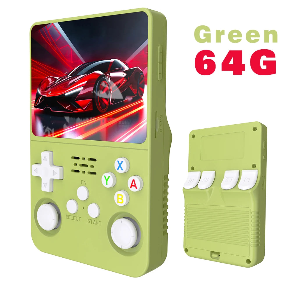 128GB R36S Retro Handheld Video Game Console 3.5Inch IPS Screen Player Kid Portable Pocket Video Player Games Arkos System