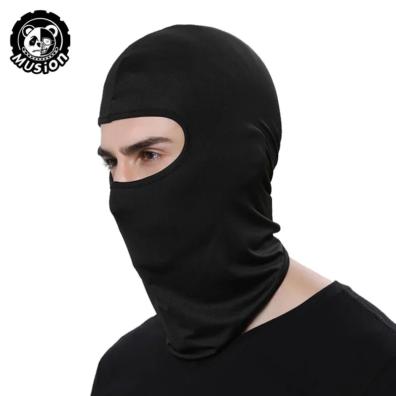 Motorcycle Balaclava Sun Protection Full Face Mask Breathable Mesh Airsoft Mask Balaclava Bicycle Cycling Head Cover Unde