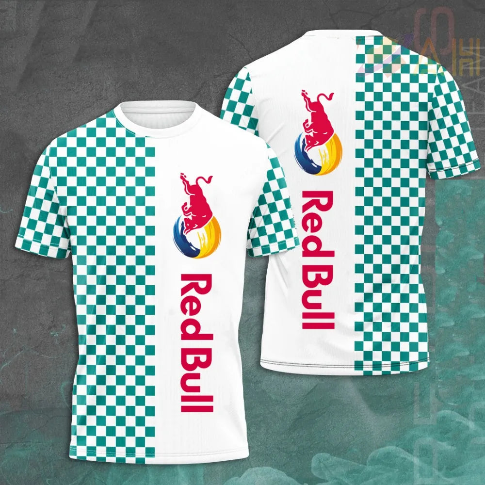 2025 New Red Bull Racing Suit Men's and Women's Summer Sports Quick-Drying T-Shirt Children's Outdoor New Breathable Sports Tops