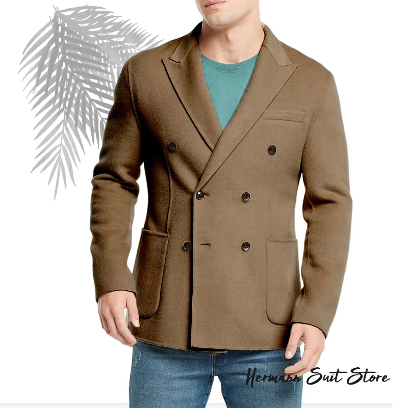 Autumn Winter Men's Thick Suit Coat Blazers Business Casual Men's Top Suit Jacket