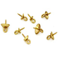 20Pcs Stainless Steel Clasps Hooks Screw Eye Pins Bail Pegs Half Drilled Beads Charms Connectors for DIY Necklace Jewelry Making
