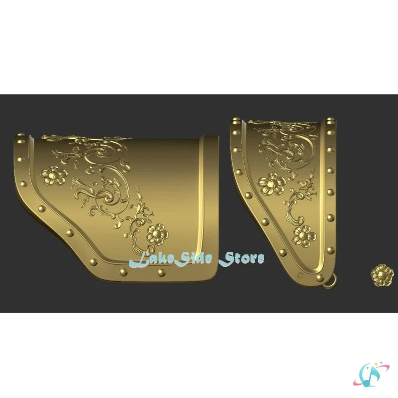 Rumi Shoulder Armor Golden Colour PLA Prop Kpop Demon Hunter Cosplay HUNTRX Printed Accessories Decor Halloween Party Stage Suit
