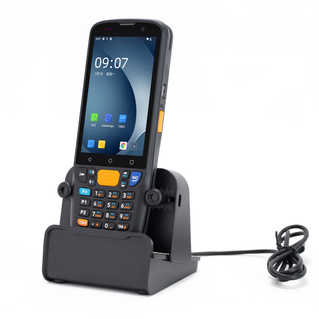 PDA MC-405 Android 11 4+64GB 13MP Camera 5000mAh Mobile Computer Android Barcode Scanner Rugged PDAs With Charging Base