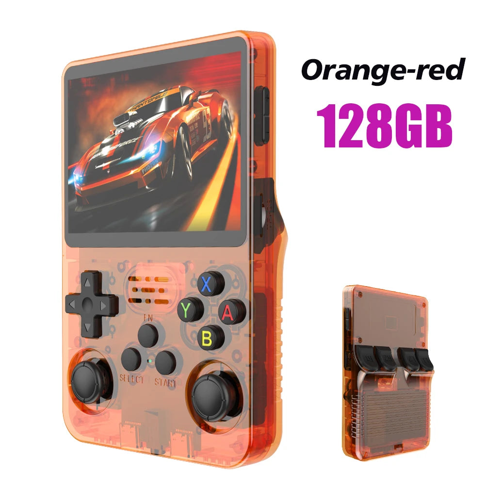 128GB R36S Retro Handheld Video Game Console 3.5Inch IPS Screen Player Kid Portable Pocket Video Player Games Arkos System