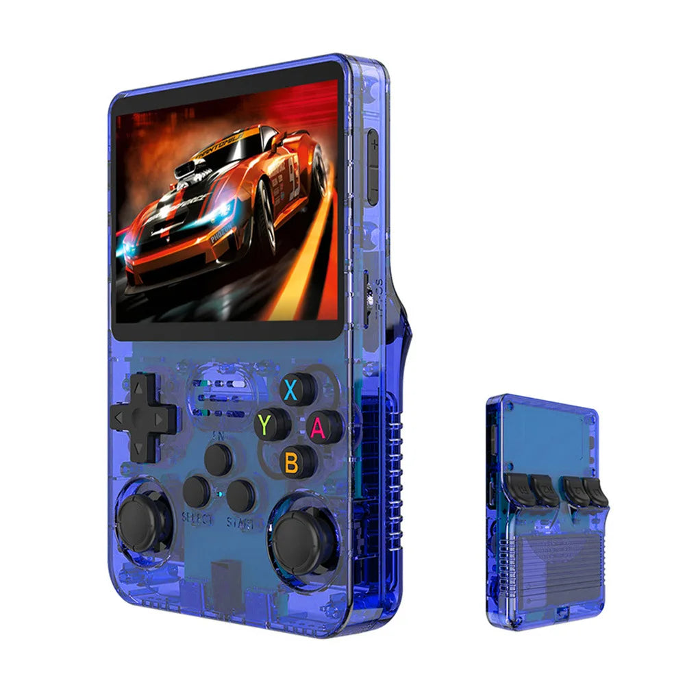 128GB R36S Retro Handheld Video Game Console 3.5Inch IPS Screen Player Kid Portable Pocket Video Player Games Arkos System