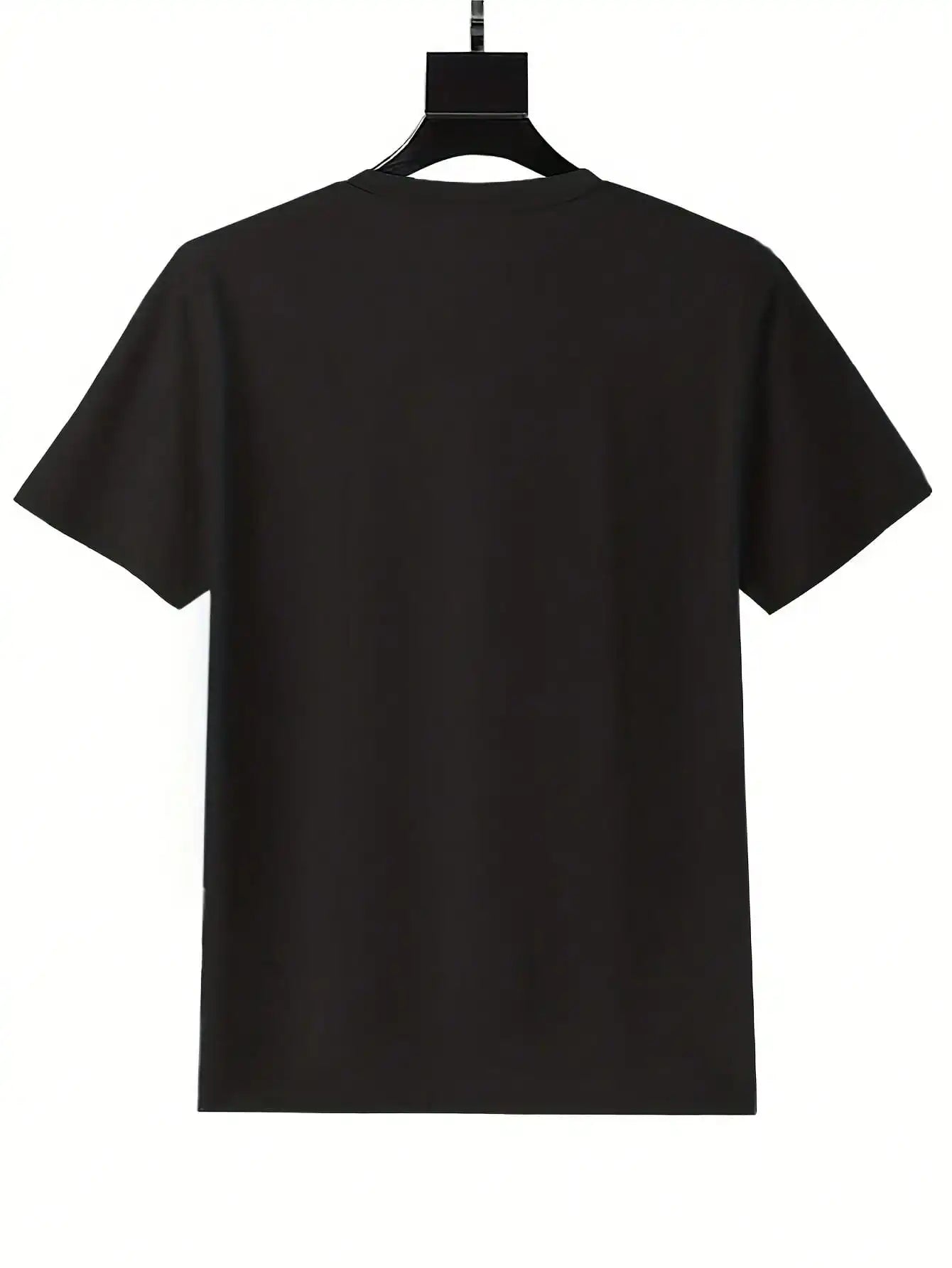 Women's Black Cotton Biker T-Shirt - Short Sleeve, Round Neck, Motorcycle & Roses Graphic Design, Perfect for Casual Attire