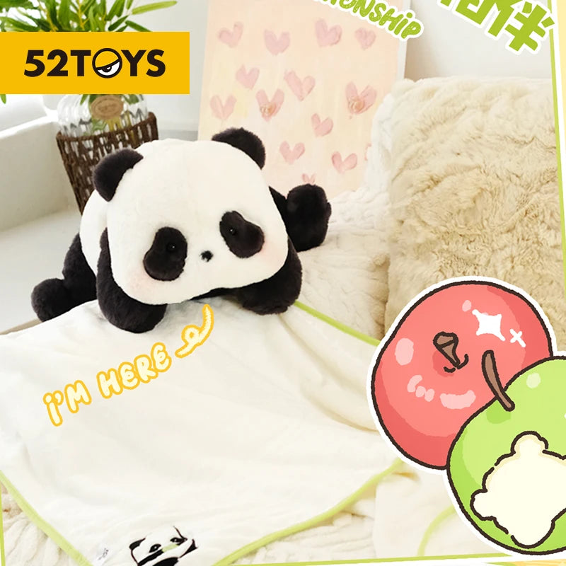 52TOYS Panda Roll Plush Toy, Panda Gift for Panda Fans, Cute Figures, Collectible Toy, Height: about 15cm~23cm