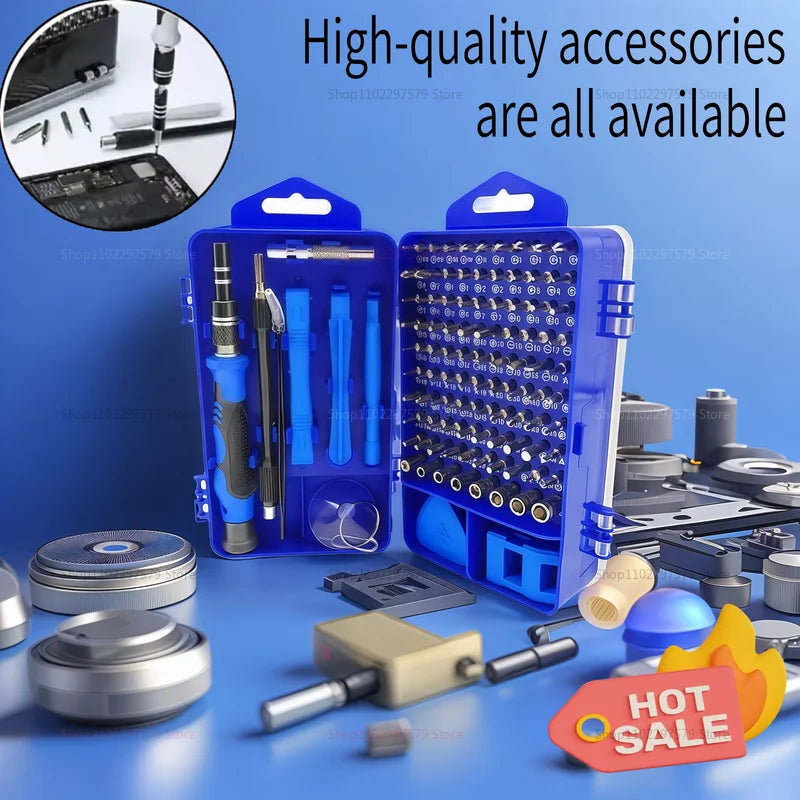 115 in 1 Multifunctional Screwdriver Set for Computer Phone PC Repair Insulation Household Tools Electronics Maintenance