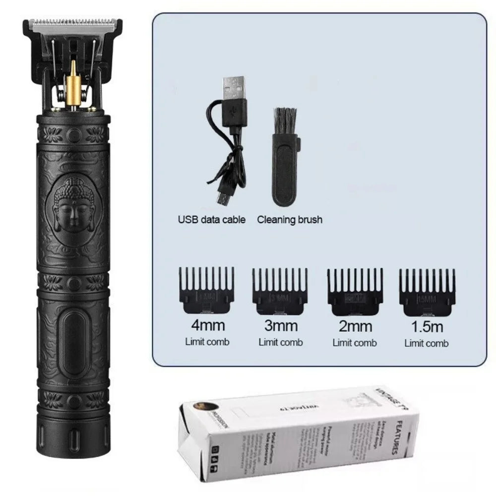 T9 USB Rechargeable Electric Hair Clipper Machine Man Shaver Trimmer Barber Technical Beard Trimmer For Men Hair Care Cutting