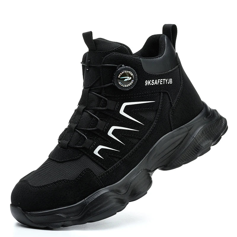 New Safety Boots Men Work Indestructible Shoes Sneakers Steel Toe Protective Boots Anti-smash Anti-puncture Work Tactical Boots