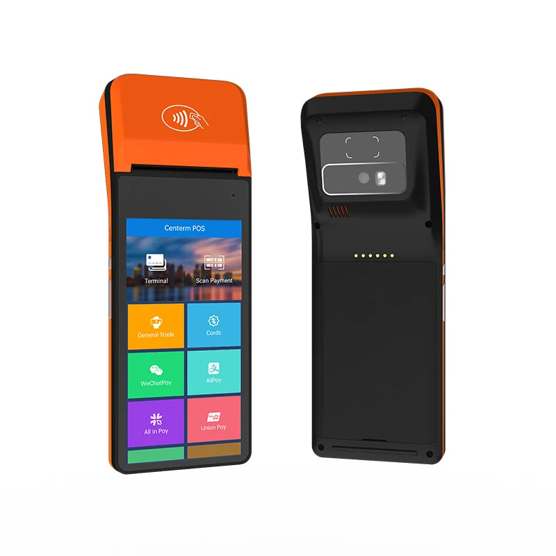 Pos Terminal Payment Handheld 6 Inch Android 13 Mobile All in One Touch Screen Pos With Printer Barcode Scanner for Restaurant