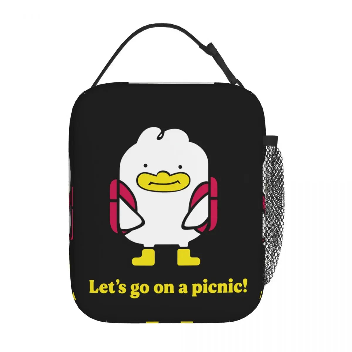 Kpop Demon Hunters Boys Team Retro Style 90s Insulated Lunch Bags Portable Meal Container Cooler Bag Tote Lunch Box Food Handbag