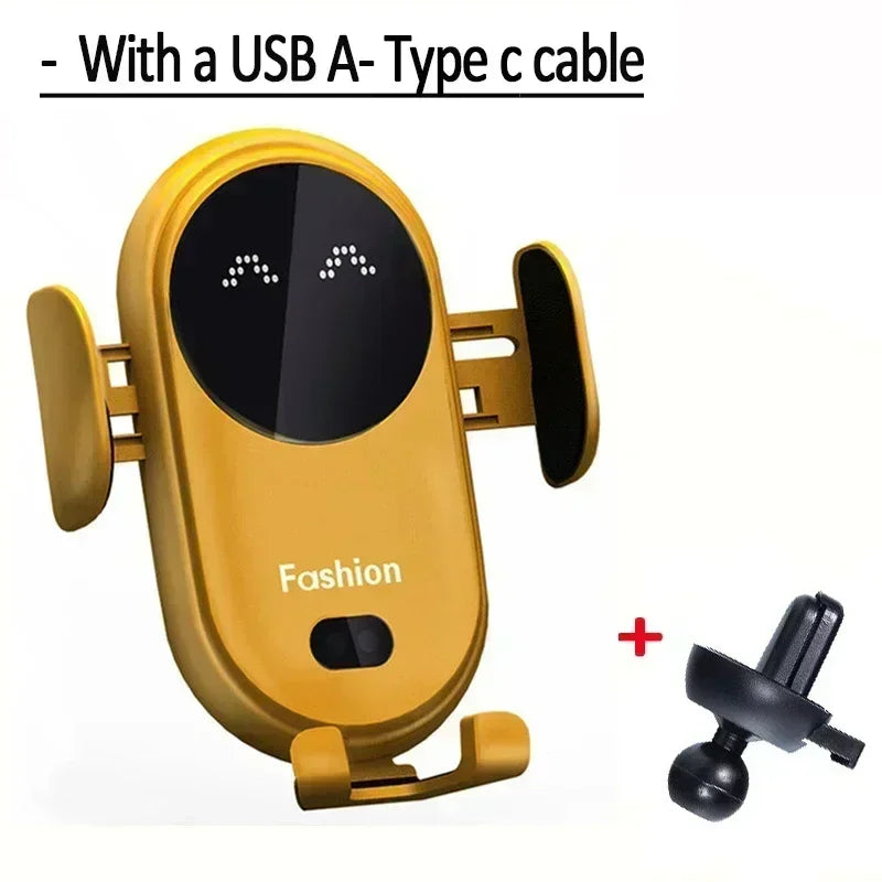 Wireless Charger Car Mount for Air Vent Mount Car Phone Holder Rotating Intelligent Infrared Fast Wireless Charging Charger