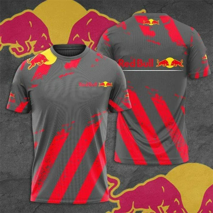 2025 High Quality Short Sleeve T-Shirt Top Y2k Men'S Racing Suit Extreme Outdoor Sports T-Shirt Luxury Brand Red Bull Team Suit