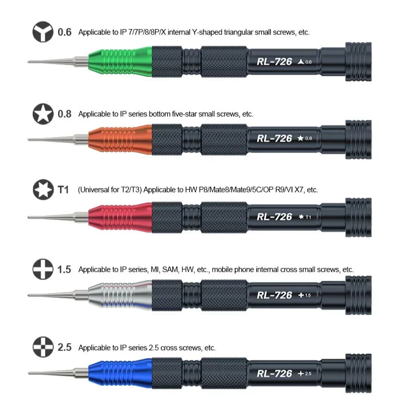 RELIFE RL-726A 3D Fixed Torgue Precision Torque Screwdriver Extra Hard S2 Steel Bit Not Damage Screws For Mobile Phone Repair