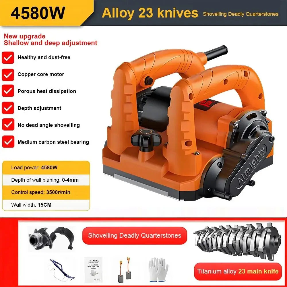 4580W Wall planer Wall shovel machine shovel artifact Coarse planer Concrete old renovation Putty shovel Cement grinding
