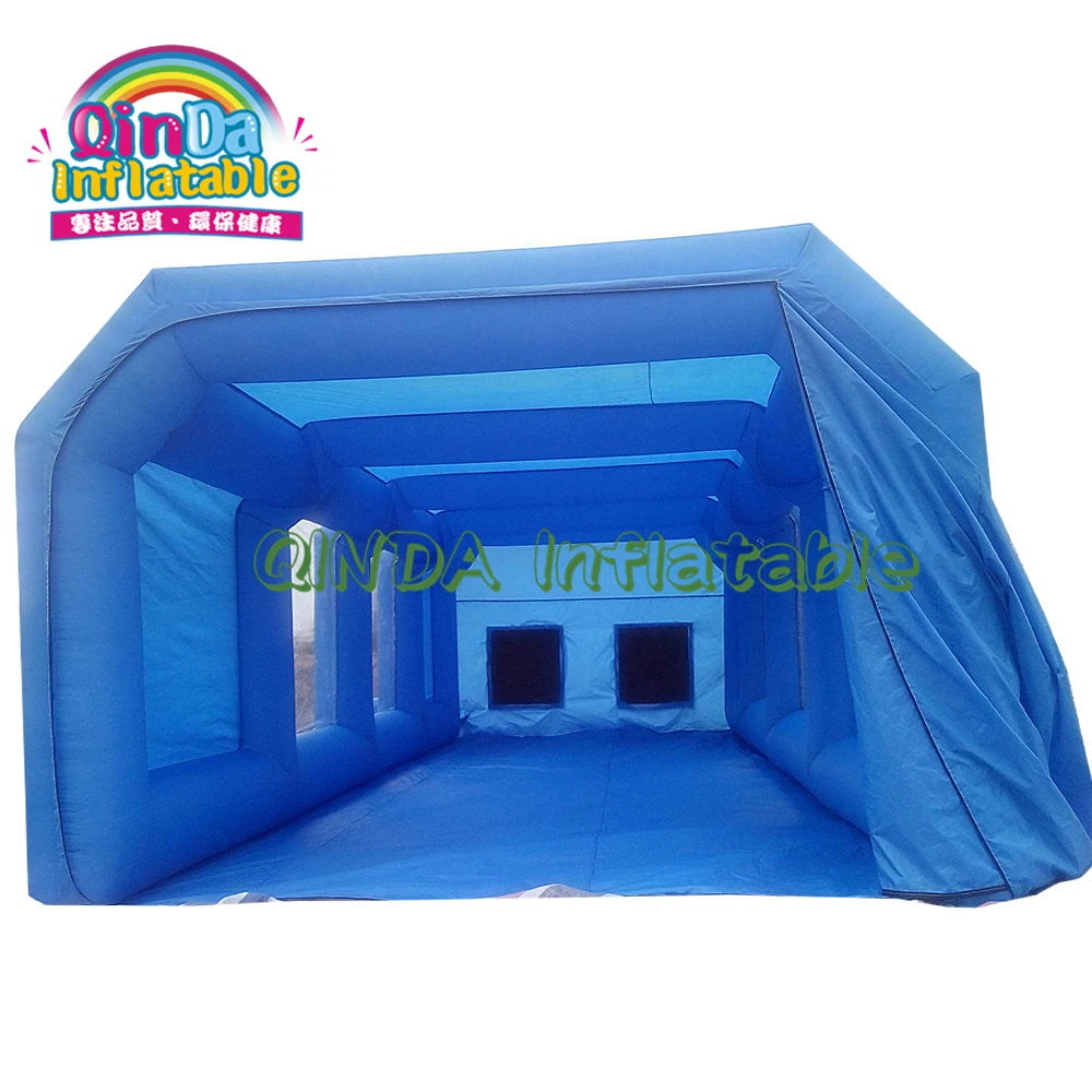 Mobile Auto Inflatable Spray Paint Booth Machine / Movable Car Painting Room