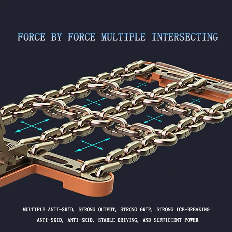 Anti-skid tires car ice breaking general snow chain off-road vehicle off-road vehicle truck MPV emergency escape car accessories