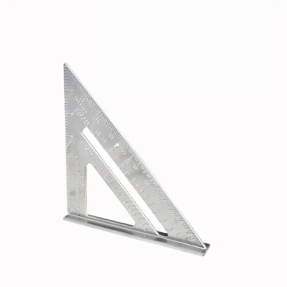 7 Inch Aluminum Alloy Speed Square, Dual Inch/Metric Angle Ruler for Woodworking & Carpentry