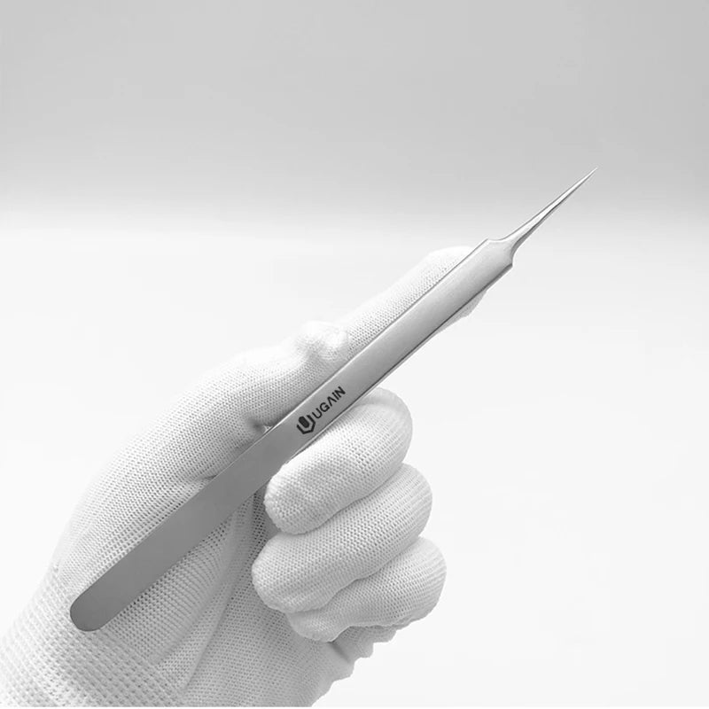 1PCS Length 15CM Extended Precision electronic tweezers for Mobile phone repair PCB IC chip BGA soldering Anti-scalding tweezers