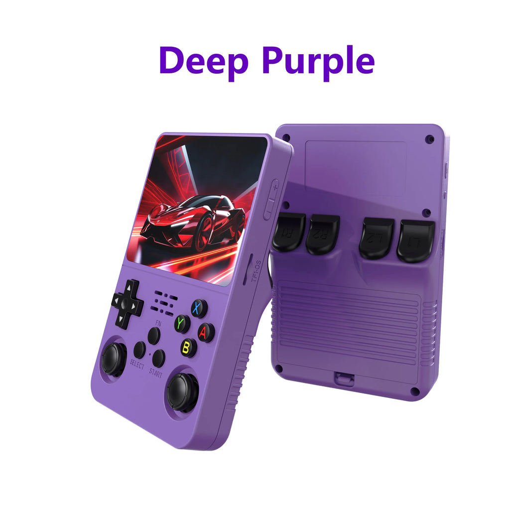 R36S Retro Video Handheld Game Console Linux System 3.5 in IPS Screen  3000mAH Battery 64G/128G TF Card Preinstalled Games