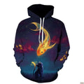 2025 Autumn Men's Stylish Casual Hooded Sports Sweatshirt, 3D Cute Snowman Print Daily Comfortable Loose-Fitting Sports Top