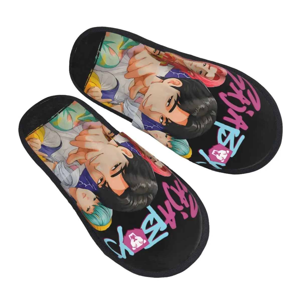Kpop Demon Hunters Huntrix Soft Scuff Memory Foam Slippers Women Spa House Shoes