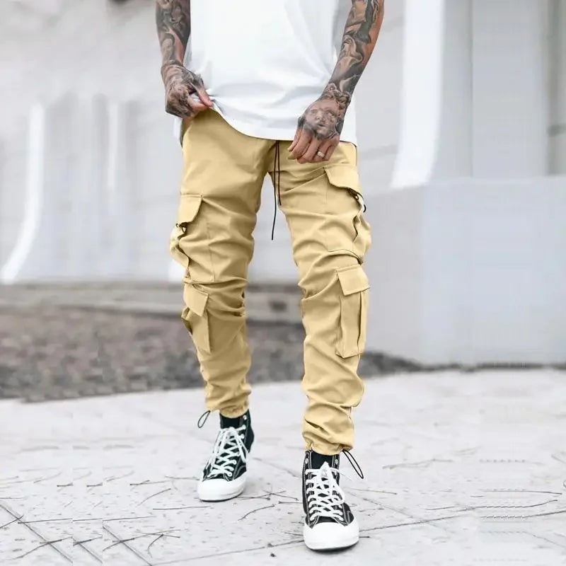 Casual New In Male Trousers Baggy Men's Cargo Pants Regular Fit Street Aesthetic Techwear Long Cheapest Emo Cheap High Quality