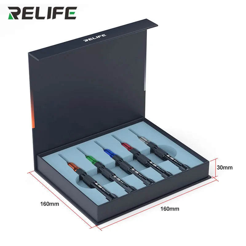 RELIFE RL-726 3D Precision Torque Screw Driver Anti Slip Teeth Screwdriver For iPhone Android phone Disassembly Repair Tools