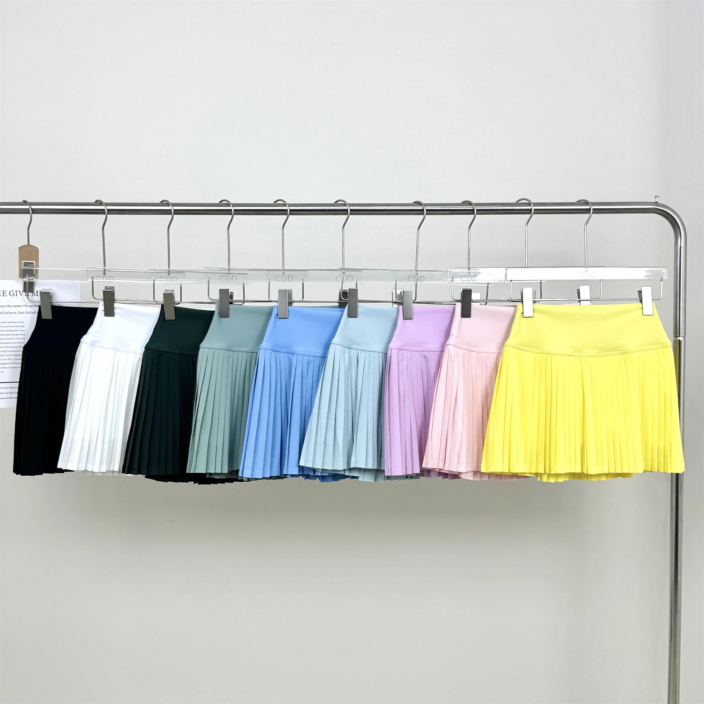 Women's Tennis Skirt with Se Pants Elastic Faion Pleated Skirt Spor  Tee-quarter Length Anti-light f-length ...