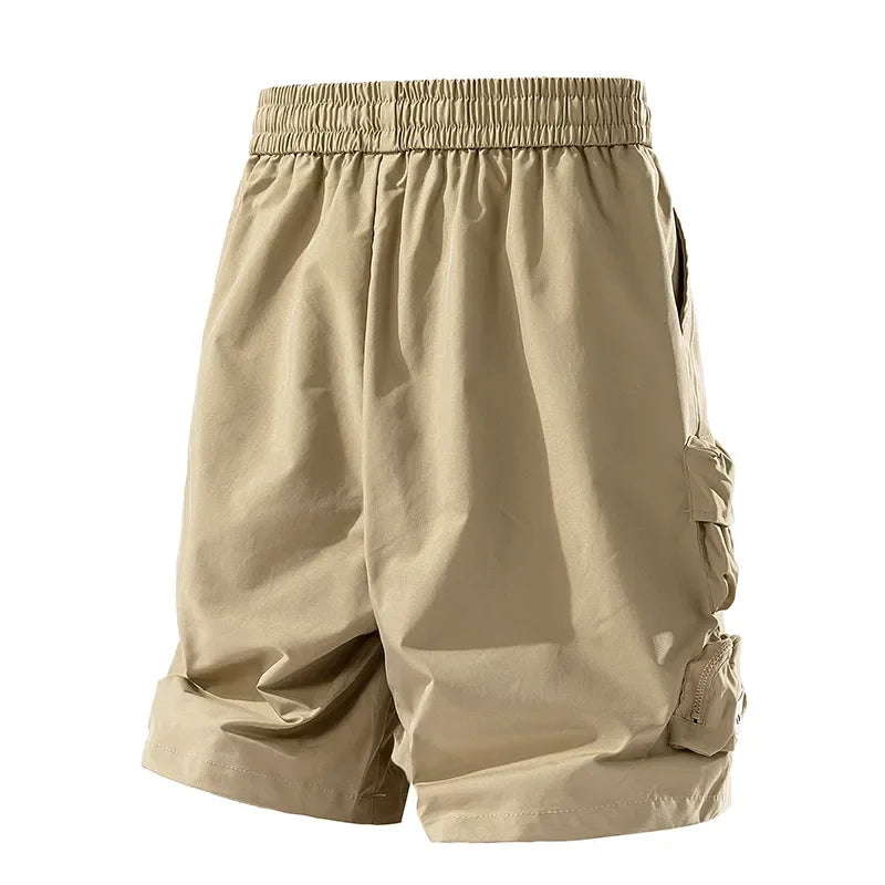 Summer New Men Cargo Shorts Outdoor Fashion Solid Multiple Pockets Sports Short Pants Breathable Comfort Loose Casual Shorts Men