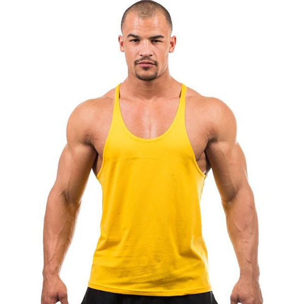 Bodybuilding Tank Top Men's Bodybuilding Clothes Fitness Sleeveless Top For Bodybuilding Male Undershirt Clothing Gym