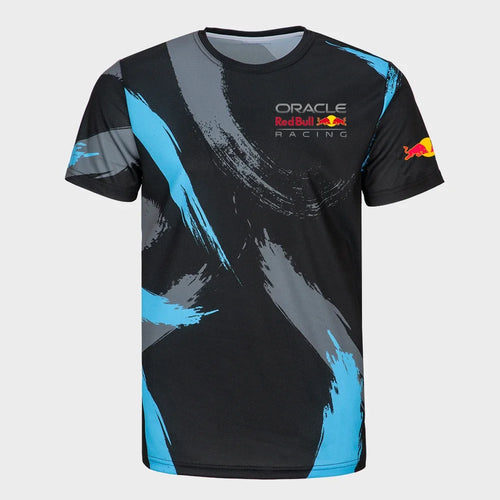 2025 New Red Bull Racing Suit Men's and Women's Summer Sports Quick-Drying T-Shirt Children's Outdoor New Breathable Sports Tops