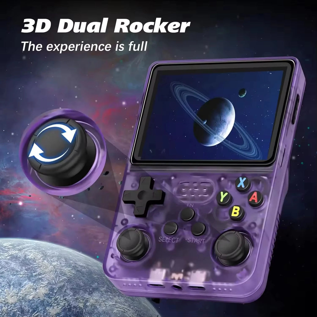 R36S Retro Handheld Video Game Console 3.5 Inch IPS Screen Storage 20000 Game Library Arkos Linux System Portable Pocket Player
