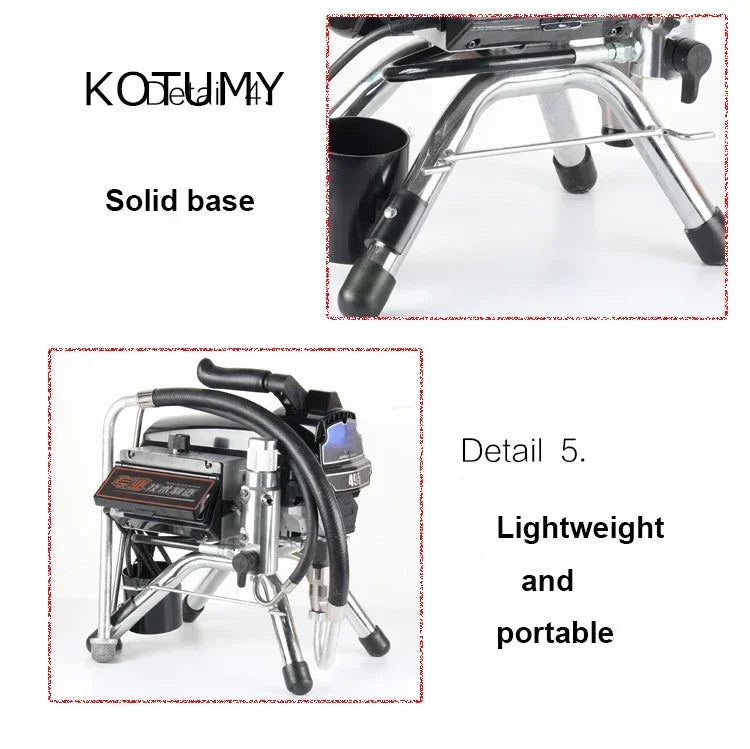 Airless Spray Gun 2200W/3000W Professional Painting Machine Paint Sprayer 395/495 3L 2.5L Working Decoration Spraying Tool