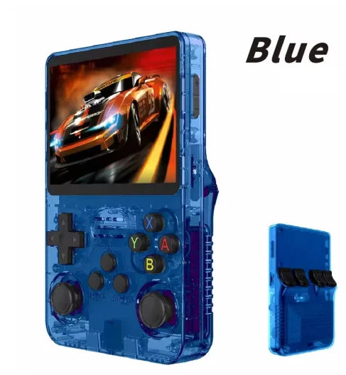 R36S Retro Video Handheld Game Console Linux System 3.5 in IPS Screen  3000mAH Battery 64G/128G TF Card Preinstalled Games